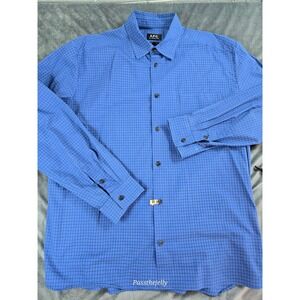 APC Rue Madame Paris Shirt Mens Extra Large Malo Check Button‎ Down Marlo